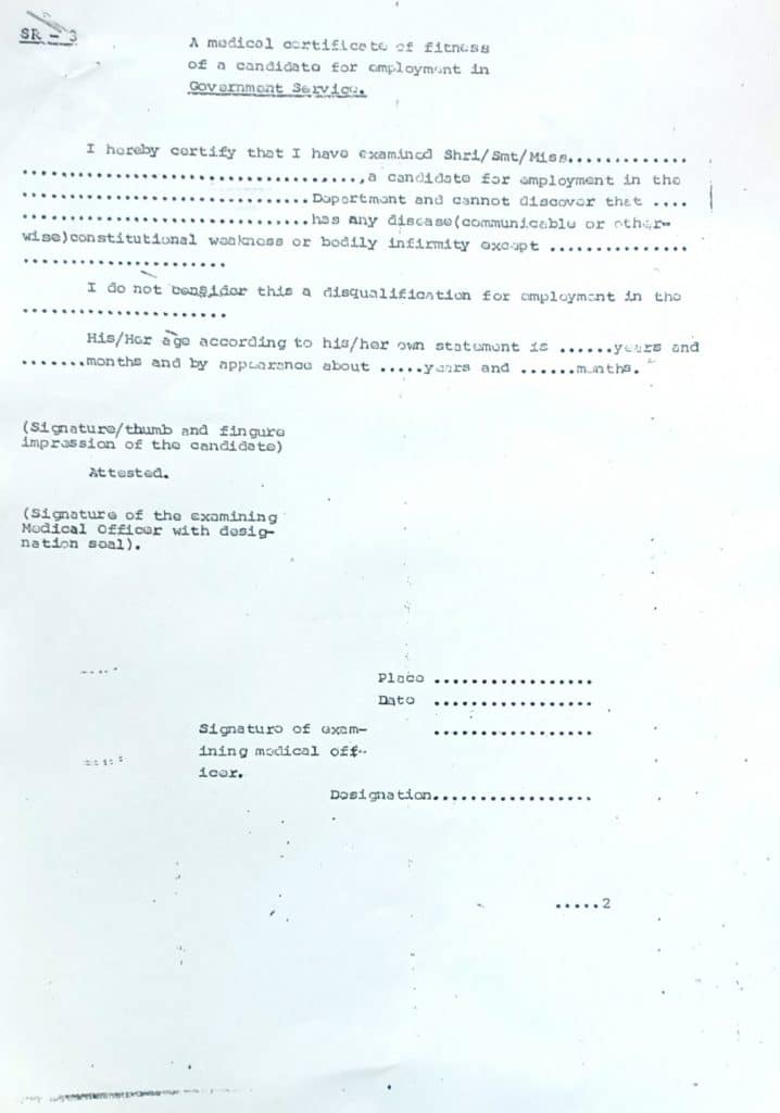 GDS Medical Certificate PDF Download