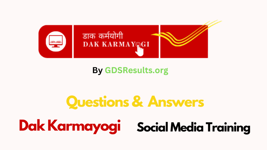 Dak Karmayogi Social Media Training