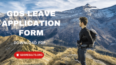 GDS Leave Application Form – PDF Download GDS Leave Application Form - PDF Download