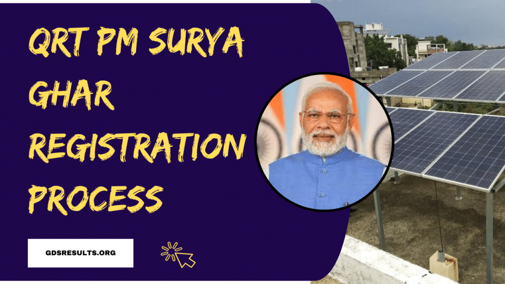 QRT Pm Surya Ghar Registration Process For GDS / Postman