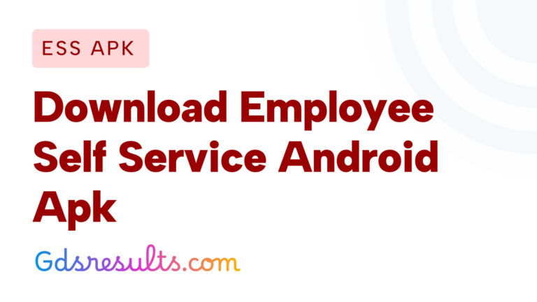 Download Employee Self Service (ESS) Android Application for Postal Employees - v2.0 APK