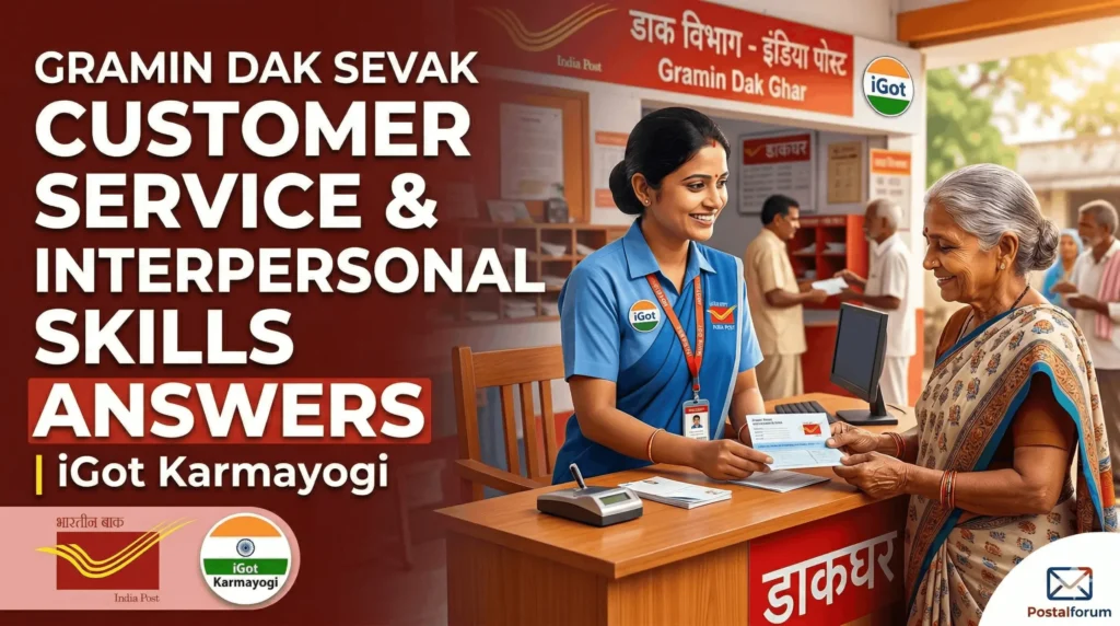 Gramin Dak Sevak Customer Service Skills and Interpersonal Skills Answers | iGot Karmayogi